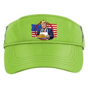 Patriotic Chef Illustration With American Flag Adult Drive Performance Visor