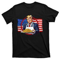 Patriotic Chef Illustration With American Flag T-Shirt