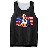 Patriotic Chef Illustration With American Flag Mesh Reversible Basketball Jersey Tank