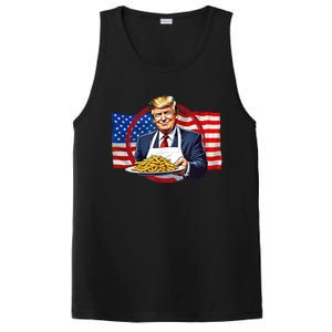 Patriotic Chef Illustration With American Flag PosiCharge Competitor Tank