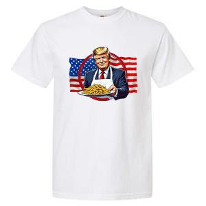 Patriotic Chef Illustration With American Flag Garment-Dyed Heavyweight T-Shirt