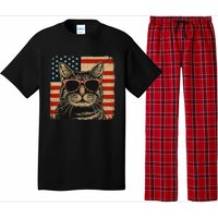 Patriotic Cat Independence Day Celebration Pajama Set