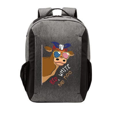 Patriotic Cow I Heifer I Usa Flag I Red White And Moo Cow Funny Gift Vector Backpack