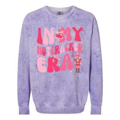 Pink Christmas In My Nutcracker Era Pink Nutcracker Ballet  Colorblast Crewneck Sweatshirt