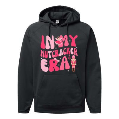 Pink Christmas In My Nutcracker Era Pink Nutcracker Ballet  Performance Fleece Hoodie