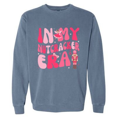 Pink Christmas In My Nutcracker Era Pink Nutcracker Ballet  Garment-Dyed Sweatshirt