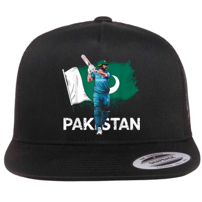 Pakistan Cricket Jersey 2024 Cricket Flag Of Pakistan Flat Bill Trucker Hat