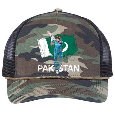 Pakistan Cricket Jersey 2024 Cricket Flag Of Pakistan Retro Rope Trucker Hat Cap