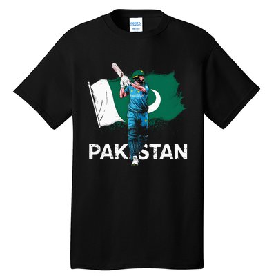 Pakistan Cricket Jersey 2024 Cricket Flag Of Pakistan Tall T-Shirt