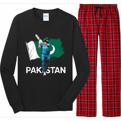 Pakistan Cricket Jersey 2024 Cricket Flag Of Pakistan Long Sleeve Pajama Set