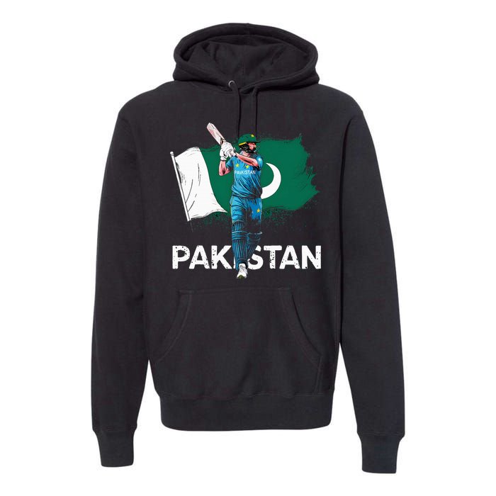 Pakistan Cricket Jersey 2024 Cricket Flag Of Pakistan Premium Hoodie