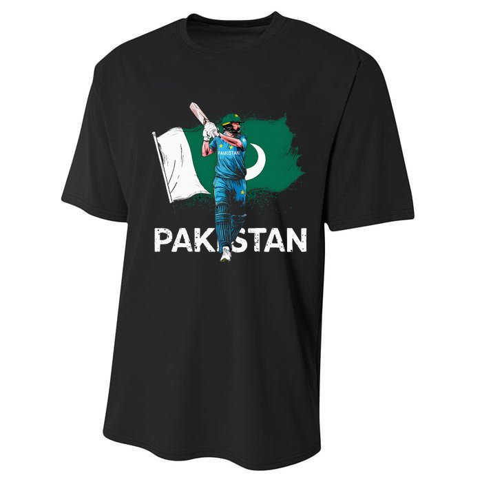 Pakistan Cricket Jersey 2024 Cricket Flag Of Pakistan Performance Sprint T-Shirt