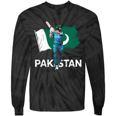 Pakistan Cricket Jersey 2024 Cricket Flag Of Pakistan Tie-Dye Long Sleeve Shirt