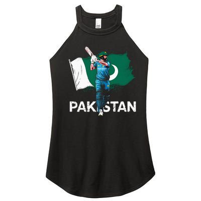 Pakistan Cricket Jersey 2024 Cricket Flag Of Pakistan Women’s Perfect Tri Rocker Tank