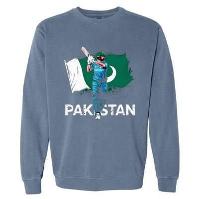 Pakistan Cricket Jersey 2024 Cricket Flag Of Pakistan Garment-Dyed Sweatshirt