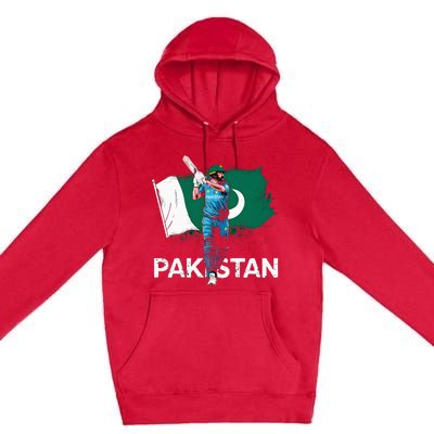 Pakistan Cricket Jersey 2024 Cricket Flag Of Pakistan Premium Pullover Hoodie