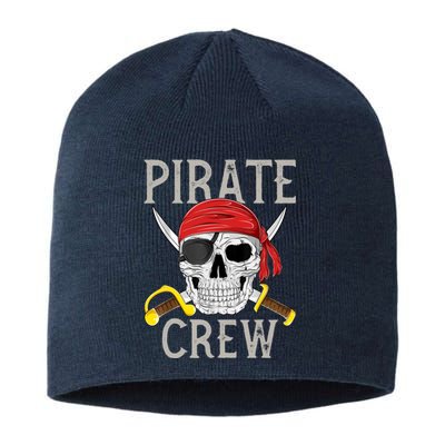 Pirate Crew Jolly Roger Flag Skull Family Matching Pirates Sustainable Beanie