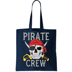 Pirate Crew Jolly Roger Flag Skull Family Matching Pirates Tote Bag