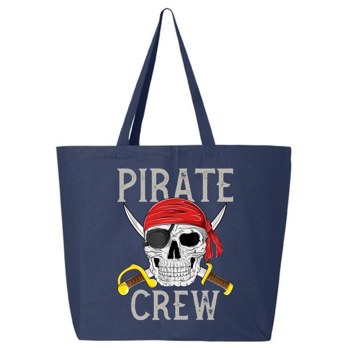 Pirate Crew Jolly Roger Flag Skull Family Matching Pirates 25L Jumbo Tote