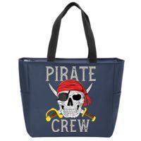 Pirate Crew Jolly Roger Flag Skull Family Matching Pirates Zip Tote Bag