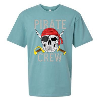 Pirate Crew Jolly Roger Flag Skull Family Matching Pirates Sueded Cloud Jersey T-Shirt