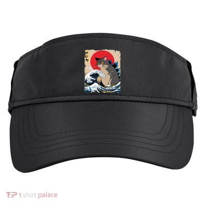 Persian Catzilla Japanese Art Funny Cat Retro Anime Sunset Adult Drive Performance Visor