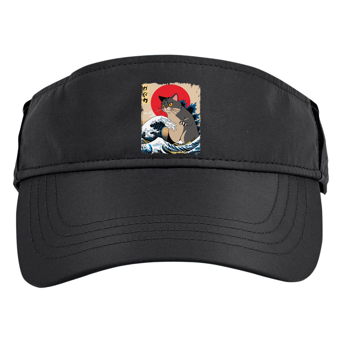 Persian Catzilla Japanese Art Funny Cat Retro Anime Sunset Adult Drive Performance Visor