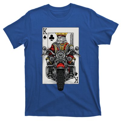 Playing Card King Riding A Road Motorcycle T-Shirt