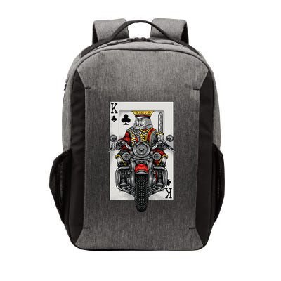 Playing Card King Riding A Road Motorcycle Vector Backpack