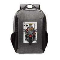 Playing Card King Riding A Road Motorcycle Vector Backpack