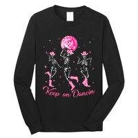 Pony Club Keep On Dancing Skeleton Cowgirl P.I.N.K Western Long Sleeve Shirt