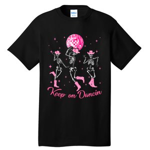 Pony Club Keep On Dancing Skeleton Cowgirl P.I.N.K Western Tall T-Shirt