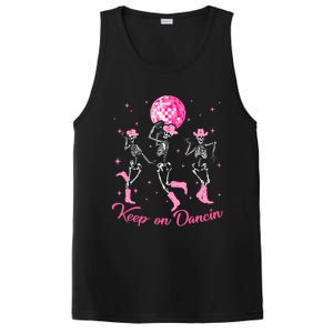 Pony Club Keep On Dancing Skeleton Cowgirl P.I.N.K Western PosiCharge Competitor Tank