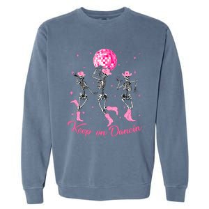 Pony Club Keep On Dancing Skeleton Cowgirl P.I.N.K Western Garment-Dyed Sweatshirt