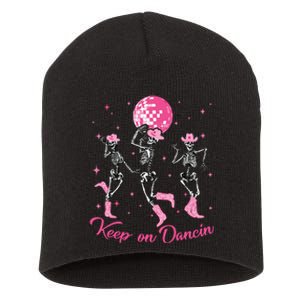 Pony Club Keep On Dancing Skeleton Cowgirl Short Acrylic Beanie