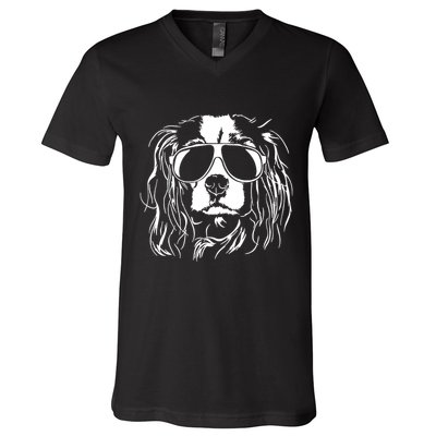 Proud Cavalier King Charles Spaniel V-Neck T-Shirt
