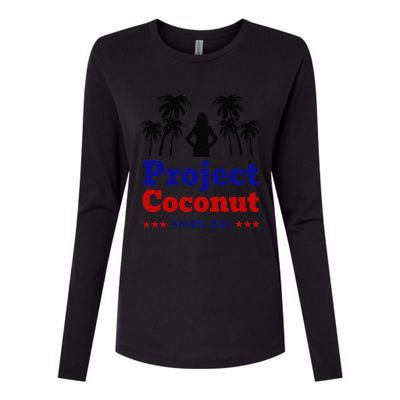 Project Coconut Kamala Harris 2024 Change Breaking Barriers Womens Cotton Relaxed Long Sleeve T-Shirt