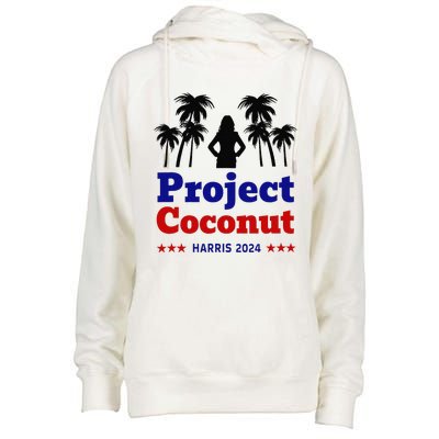 Project Coconut Kamala Harris 2024 Change Breaking Barriers Womens Funnel Neck Pullover Hood