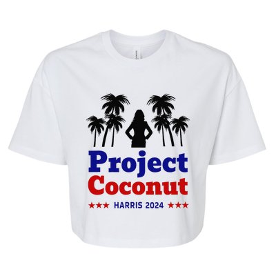 Project Coconut Kamala Harris 2024 Change Breaking Barriers Bella+Canvas Jersey Crop Tee