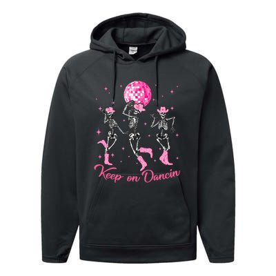 Pony Club Keep On Dancing Skeleton Cowgirl Performance Fleece Hoodie