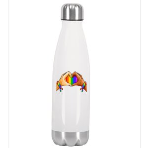 Pride Clothing Lgbt Rainbow Flag Heart Pride Month Stainless Steel Insulated Water Bottle