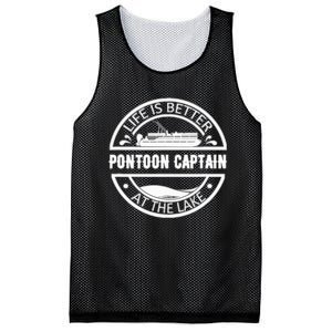 Pontoon Captain Life Is Better At The Lake Mesh Reversible Basketball Jersey Tank