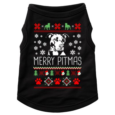 Pitbull Christmas Lovers Merry Pitmas Ugly Christmas Gift Doggie Tank