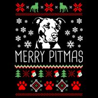 Pitbull Christmas Lovers Merry Pitmas Ugly Christmas Gift Bucket Hat
