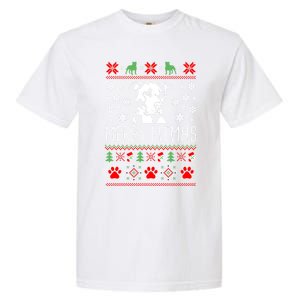 Pitbull Christmas Lovers Merry Pitmas Ugly Christmas Gift Garment-Dyed Heavyweight T-Shirt