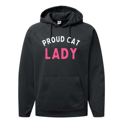 Proud Cat Lady Performance Fleece Hoodie