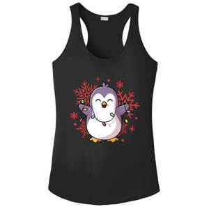 Penguin Christmas Lights Cute Wo Holidays Ladies PosiCharge Competitor Racerback Tank