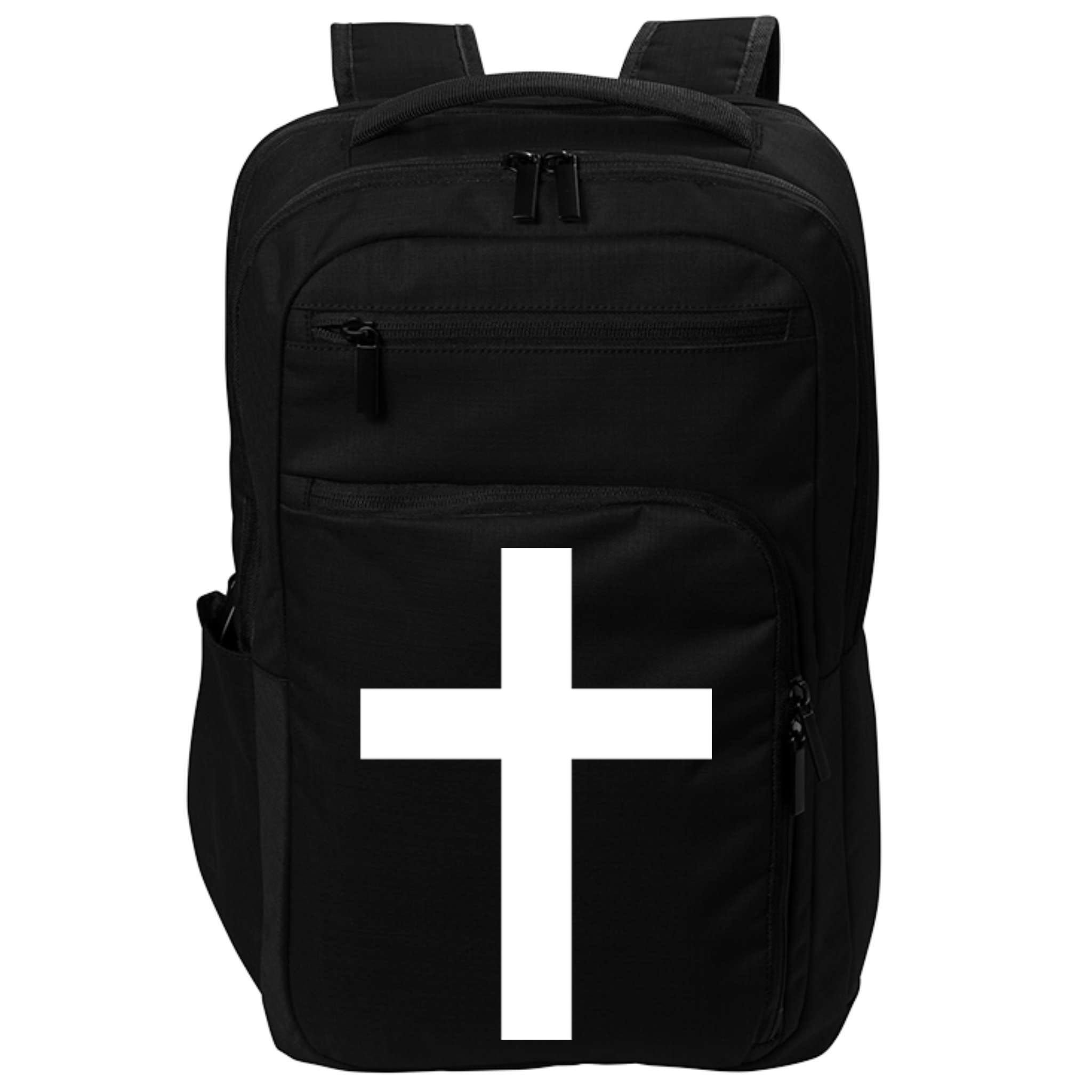 Pocket Cross Logo Impact Tech Backpack