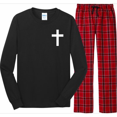 Pocket Cross Logo Long Sleeve Pajama Set