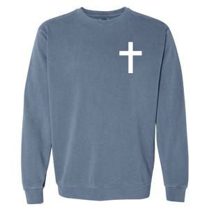 Pocket Cross Logo Garment-Dyed Sweatshirt